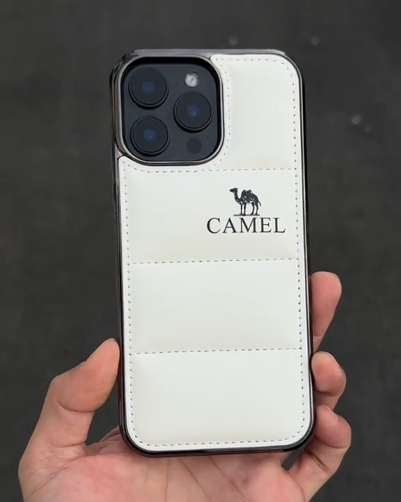 駱駝棉服電鍍邊框手機殼-ZUIHANG SHOP